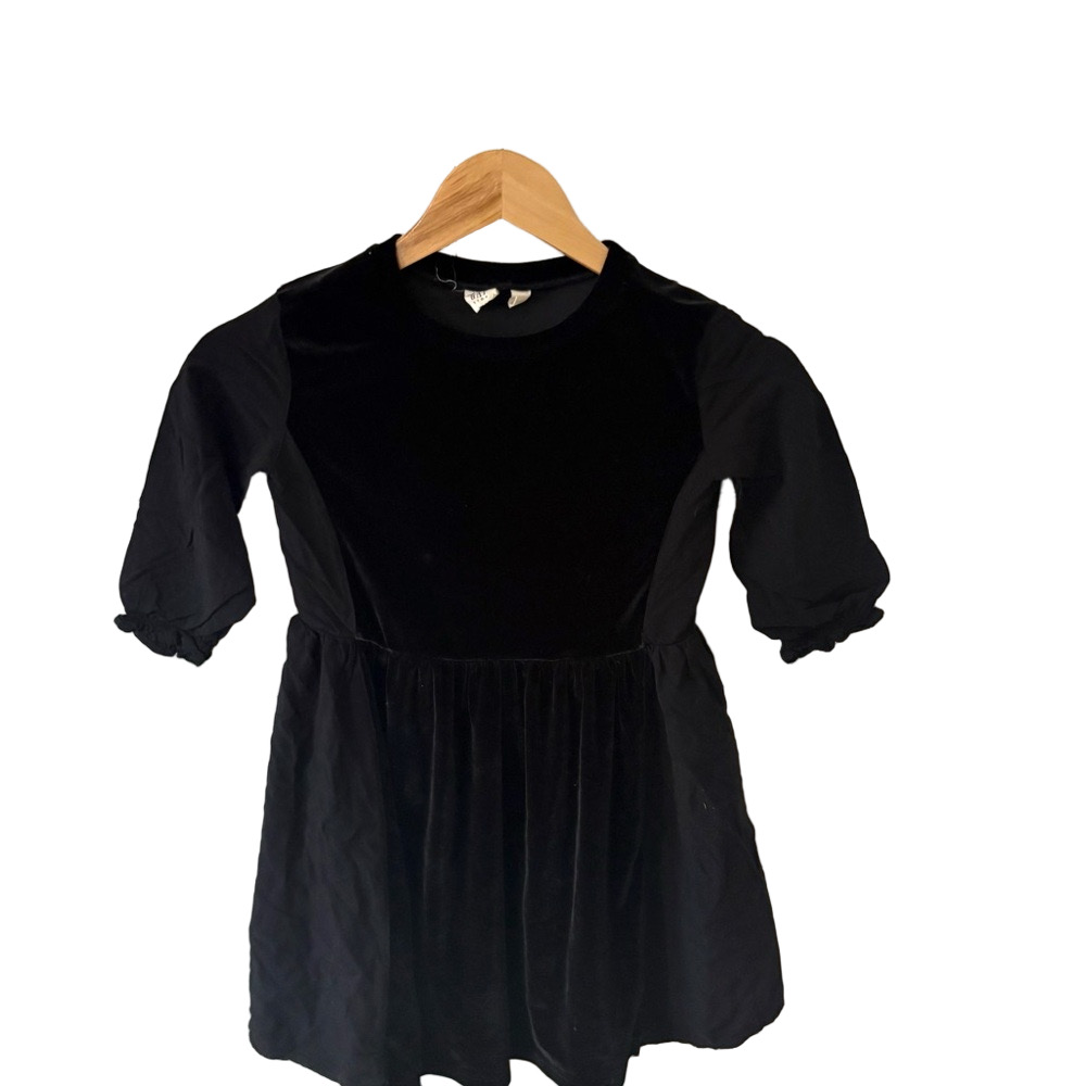 GAP Black Velvet Kids Dress